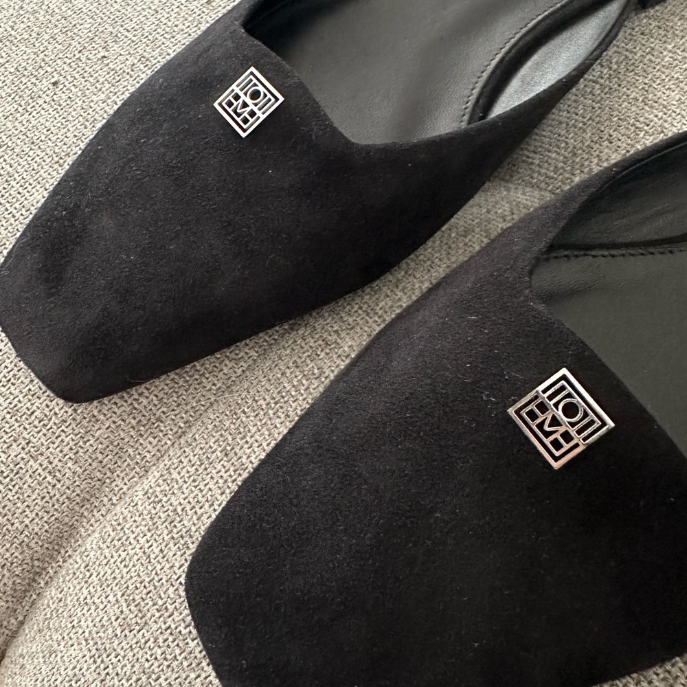 Toteme Black Suede Sandals - Picture 4 of 6